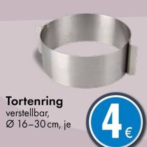 Tortenring Verstellbar Cm Angebot Bei Tedi