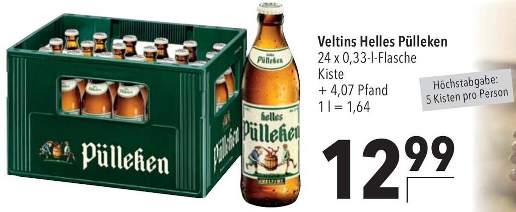 Veltins Helles P Lleken X L Flasche Angebot Bei Citti Markt