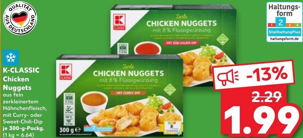 K Classic Chicken Nuggets G Packg Angebot Bei Kaufland