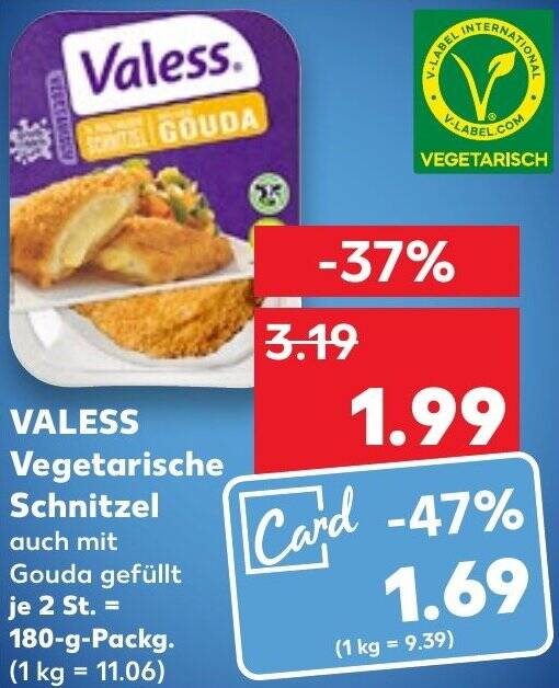 VALESS Vegetarische Schnitzel 180 G Packg Angebot Bei Kaufland