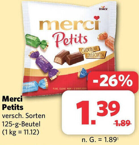 Merci Petits 125 G Beutel Angebot Bei Combi