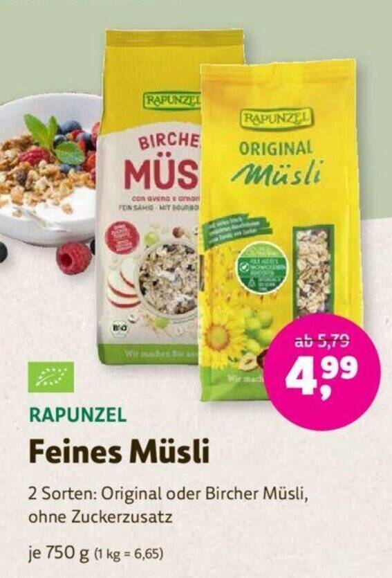 Rapunzel Feines M Sli G Angebot Bei Denns Biomarkt