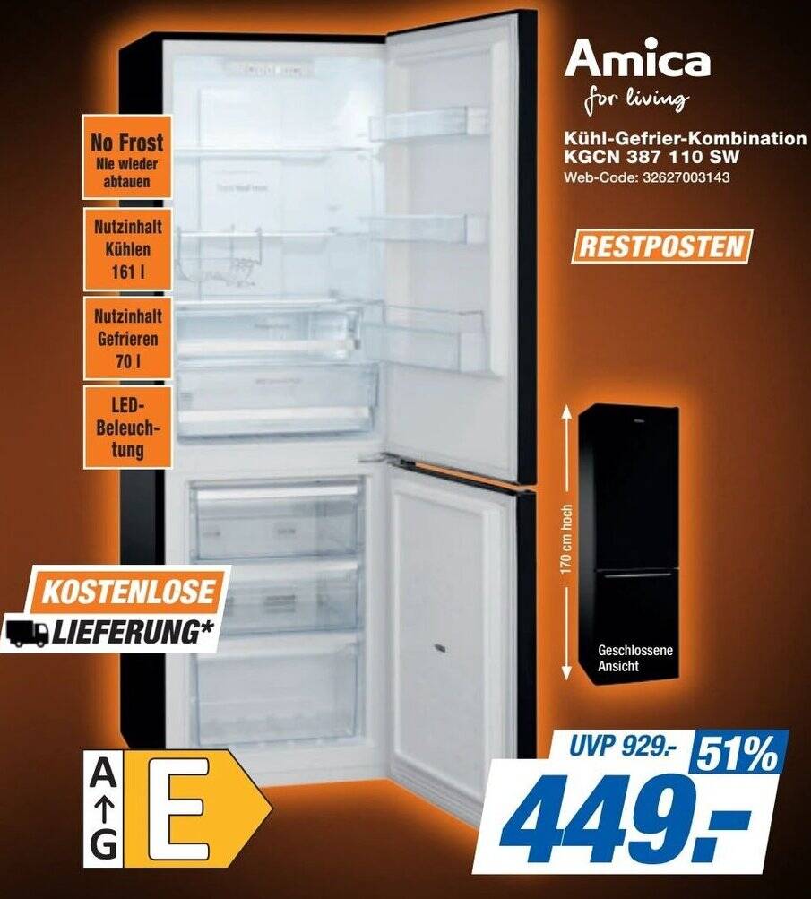 Amica K Hl Gefrier Kombination Kgcn Sw Angebot Bei Expert