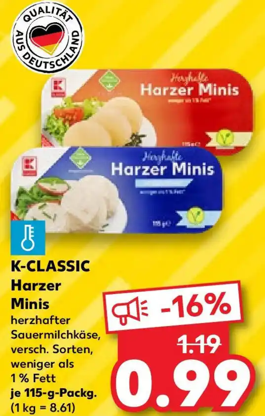 K CLASSIC Harzer Minis 115 G Packg Angebot Bei Kaufland