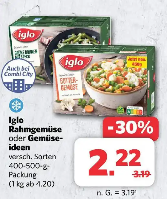 Iglo Rahmgem Se Oder Gem Se Ideen Versch Sorten G Packung