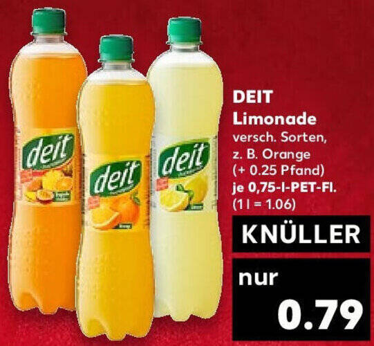 Deit Limonade L Pet Fl Angebot Bei Kaufland