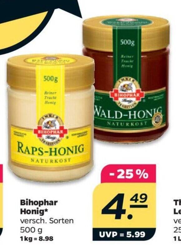 Bihophar Honig Versch Sorten 500 G Angebot Bei NETTO