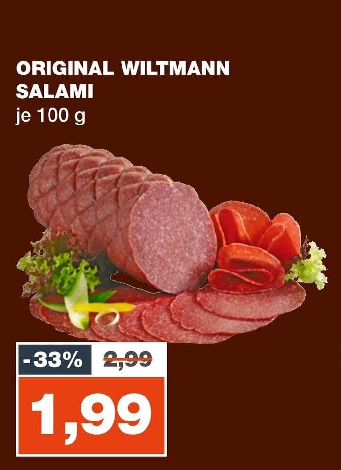 Original Wiltmann Salami Je G Angebot Bei Mein Real