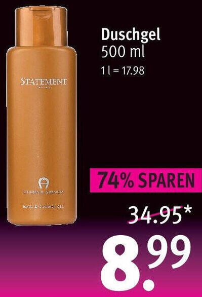 Statement For Men Etienne Aigner Duschgel Ml Angebot Bei Rossmann