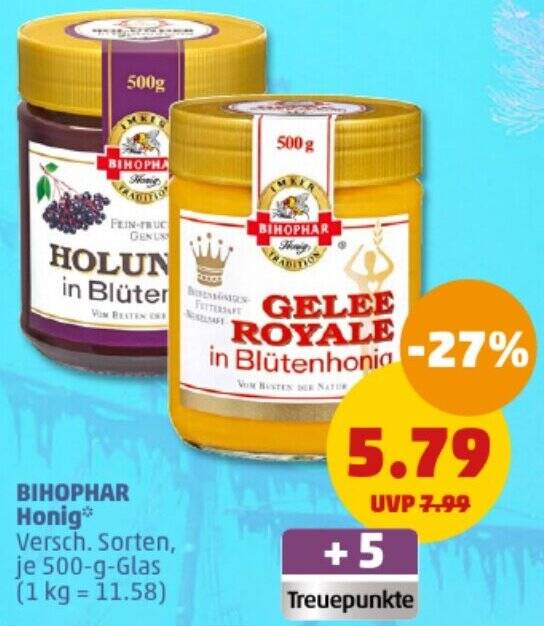 BIHOPHAR Honig 500 G Glas Angebot Bei PENNY