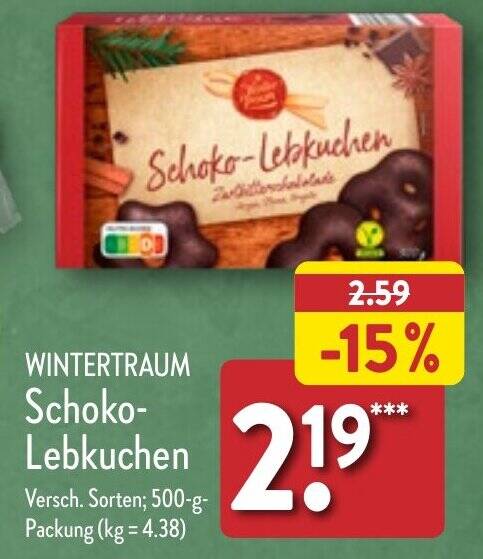 WINTERTRAUM Schoko Lebkuchen Angebot Bei Aldi Nord