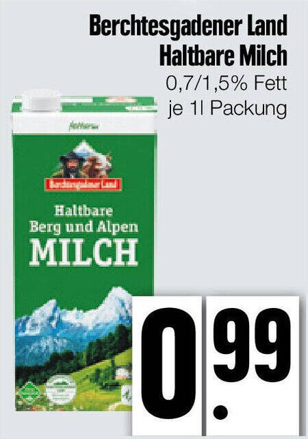 Berchtesgadener Land Haltbare Milch L Packung Angebot Bei Edeka Xpress