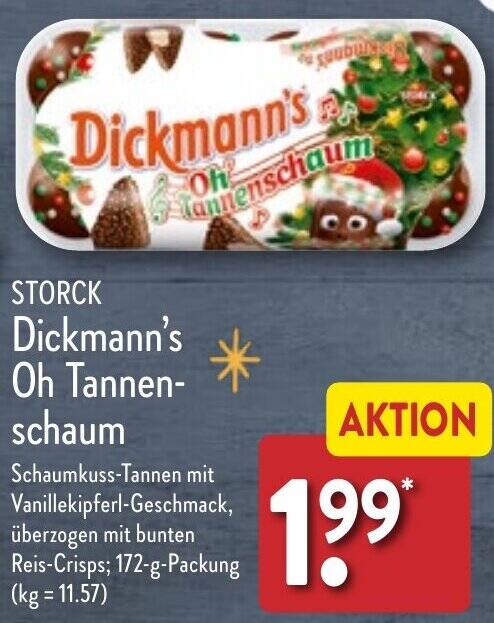 STORCK Dickmann S Oh Tannenschaum 172 G Packung Angebot Bei Aldi Nord