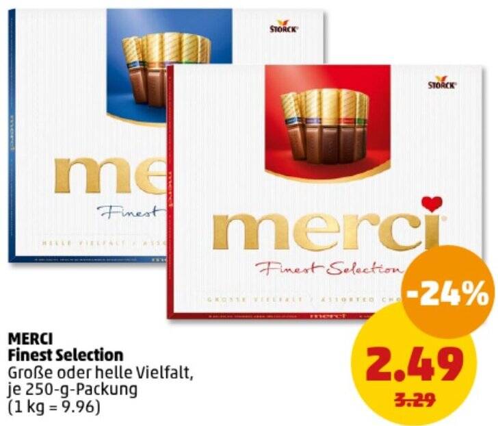 Merci Finest Selection G Packung Angebot Bei Penny