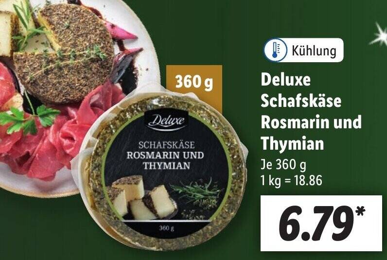 Deluxe Schafsk Se Rosmarin Und Thymian G Angebot Bei Lidl