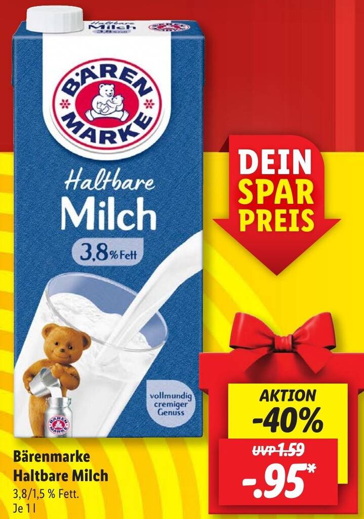 B Renmarke Haltbare Milch L Angebot Bei Lidl