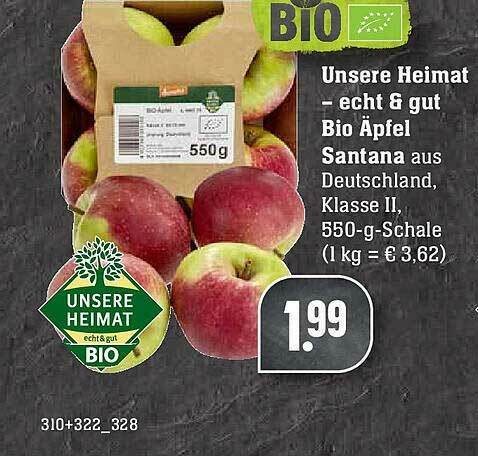 Unsere Heimat Echt Gut Bio Pfel Santana Angebot Bei Edeka