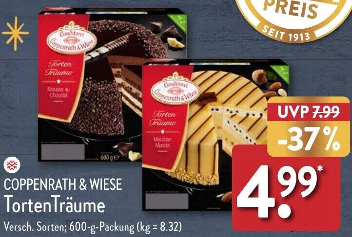 COPPENRATH WIESE Torten Träume 600 g Packung Angebot bei Aldi Nord