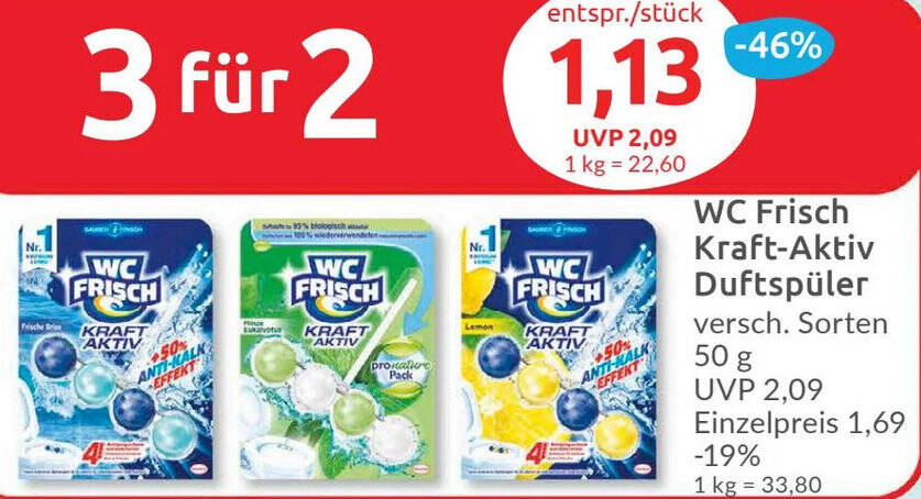 Wc Frisch Kraft Aktiv Duftsp Ler G Angebot Bei Budni