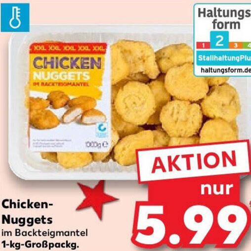 Chicken Nuggets Kg Gro Packg Angebot Bei Kaufland