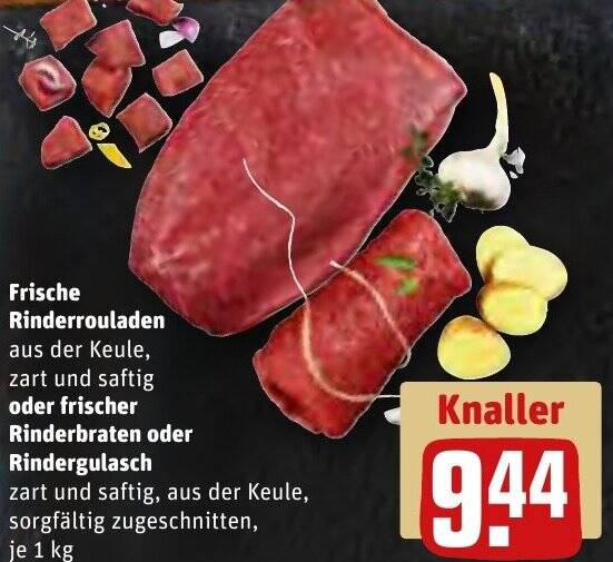 Frische Rinderrouladen Oder Frischer Rinderbraten Oder Rindergulasch