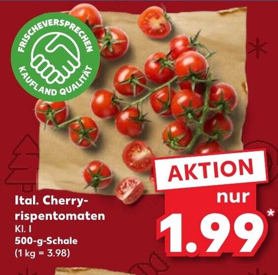 Ital Cherry Rispentomaten G Schale Angebot Bei Kaufland