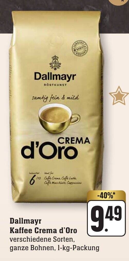 Dallmayr Kaffee Crema D Oro Verschiedene Sorten Ganze Bohnen 1 Kg