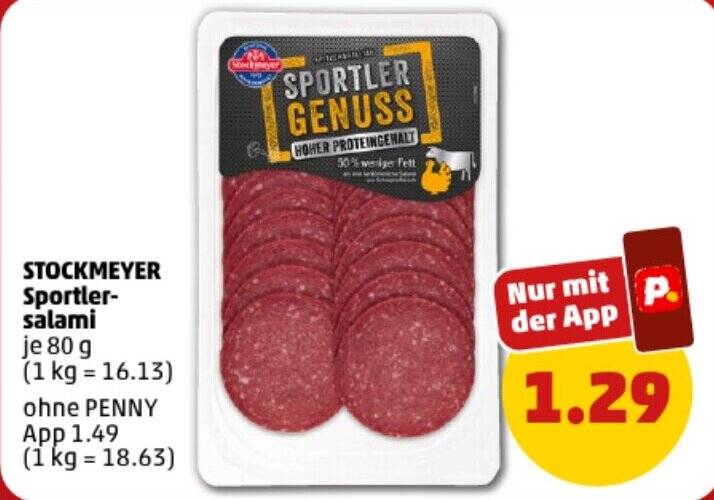 Stockmeyer Sportler Salami G Angebot Bei Penny