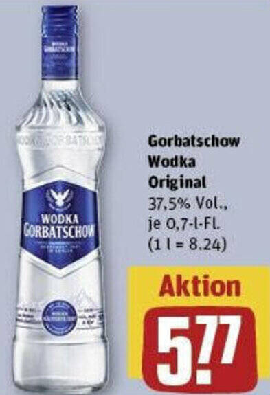 Gorbatschow Wodka Original L Fl Angebot Bei Rewe