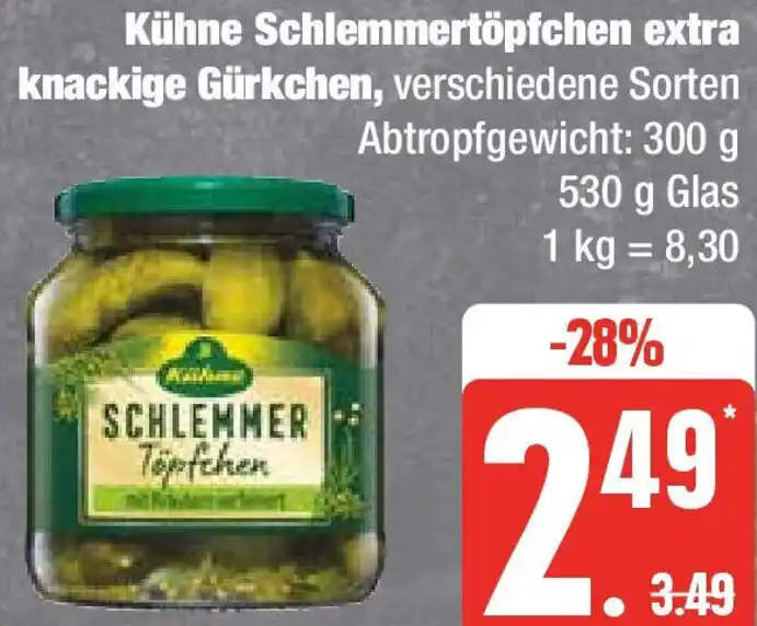 K Hne Schlemmert Pfchen Extra Knackige G Rkchen G Glas Angebot Bei