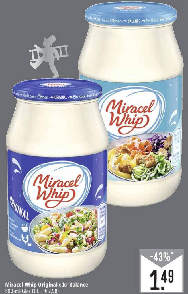 Miracel Whip Original Oder Balance 500 Ml Glas Angebot Bei Marktkauf