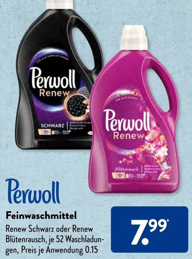 Perwoll Feinwaschmittel 52 Waschladungen Angebot bei Aldi Süd