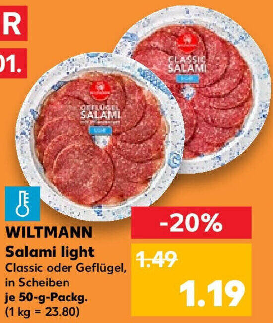 Wiltmann Salami Light G Packg Angebot Bei Kaufland