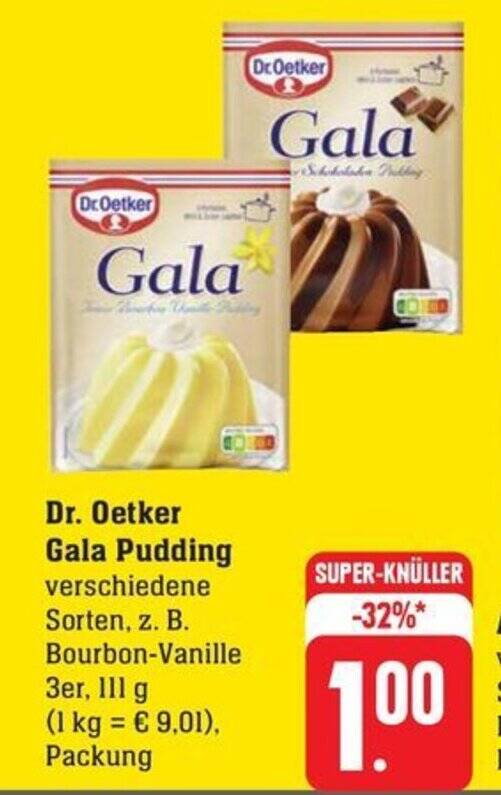 Dr Oetker Gala Pudding Verschiedene Sorten Z B Bourbon Vanille Er