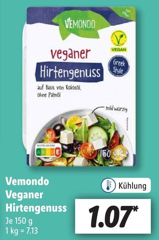 Vemondo Veganer Hirtengenuss G Angebot Bei Lidl