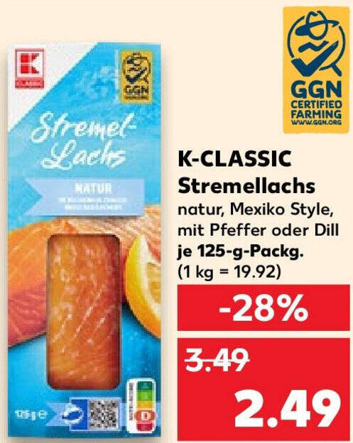 K Classic Stremellachs G Packg Angebot Bei Kaufland