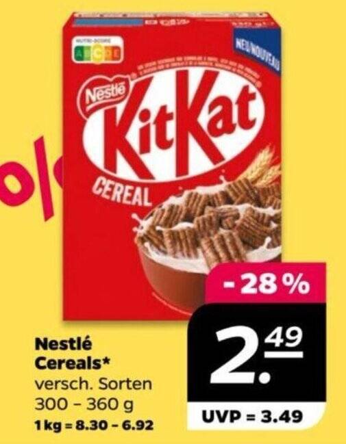 Nestlé Cereals versch Sorten 300 360 g Angebot bei NETTO