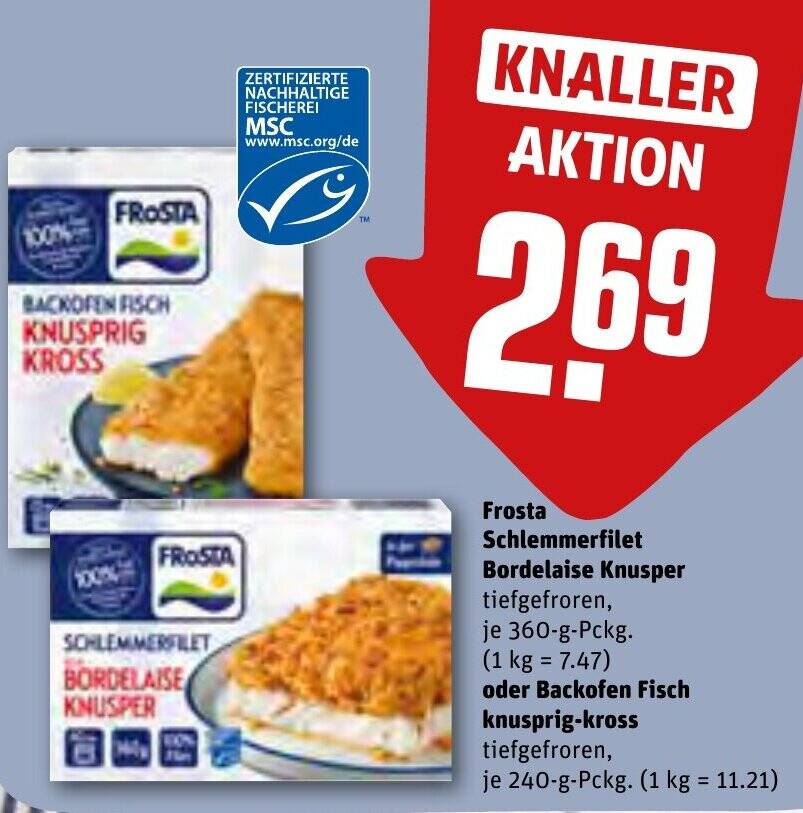 Frosta Schlemmerfilet Bordelaise Knusper G Oder Backofen Fisch