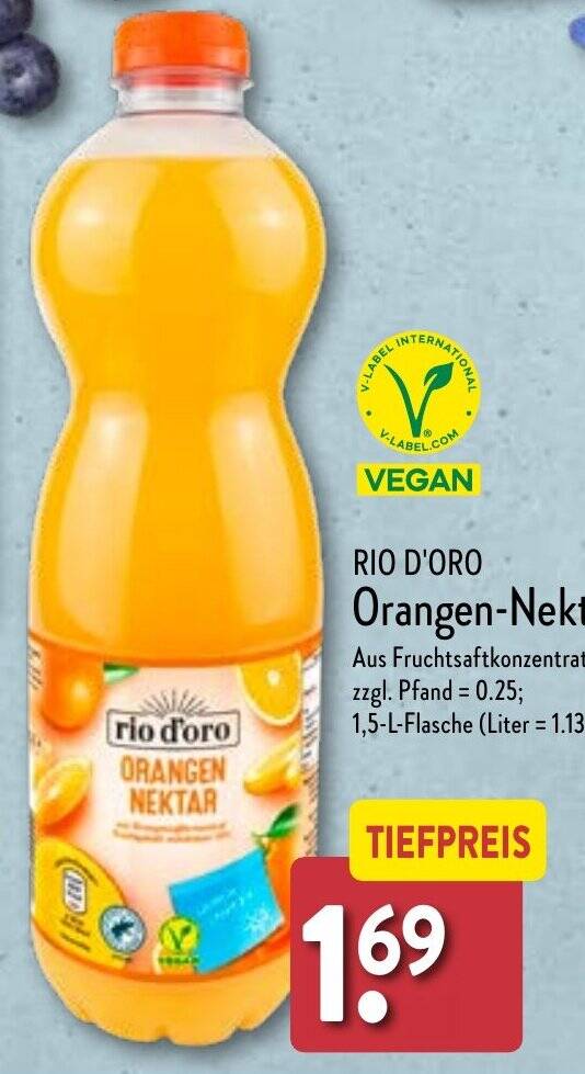 Rio D Oro Orangen Nektar L Flasche Angebot Bei Aldi Nord