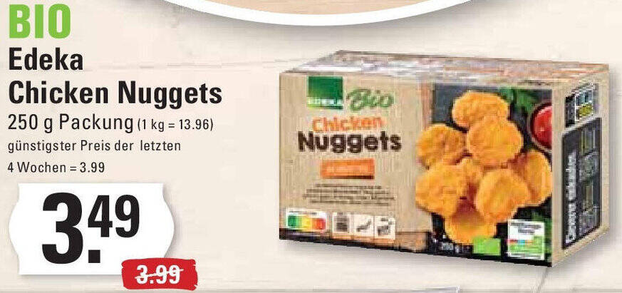 Bio Edeka Chicken Nuggets G Packung Angebot Bei Edeka