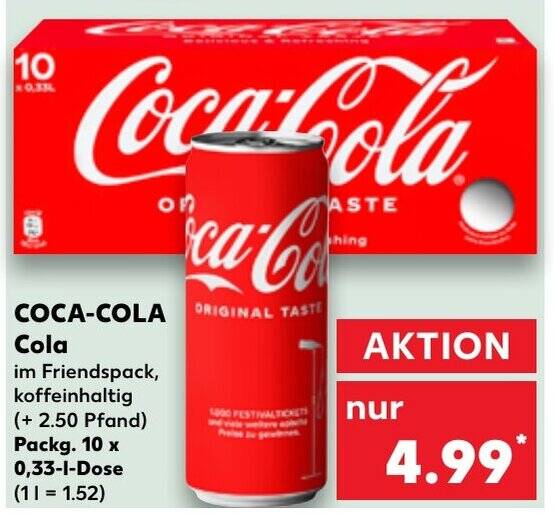 Coca Cola Cola L Dose Angebot Bei Kaufland