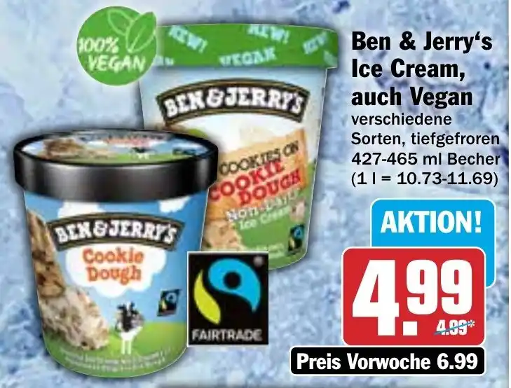 Ben Jerry S Ice Cream Auch Vegan Verschiedene Sorten Tiefgefroren