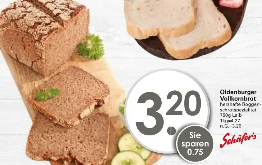 Sch Fer S Oldenburger Vollkornbrot G Laib Angebot Bei Wez