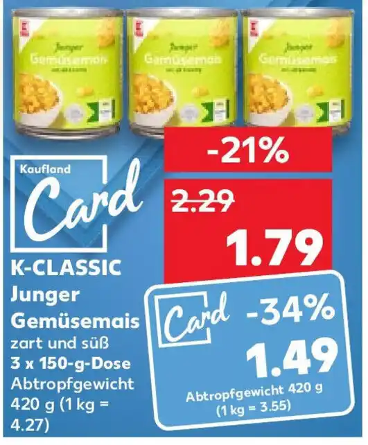 K Classic Junger Gem Semais X G Dose Angebot Bei Kaufland