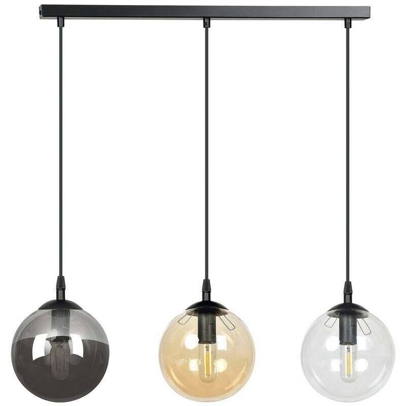 Emibig Lighting Emibig Cosmo Schwarze Globe Bar Pendel Deckenleuchte