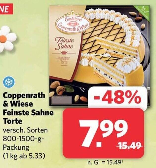 Coppenrath Wiese Feinste Sahne Torte G Packung Angebot Bei Combi