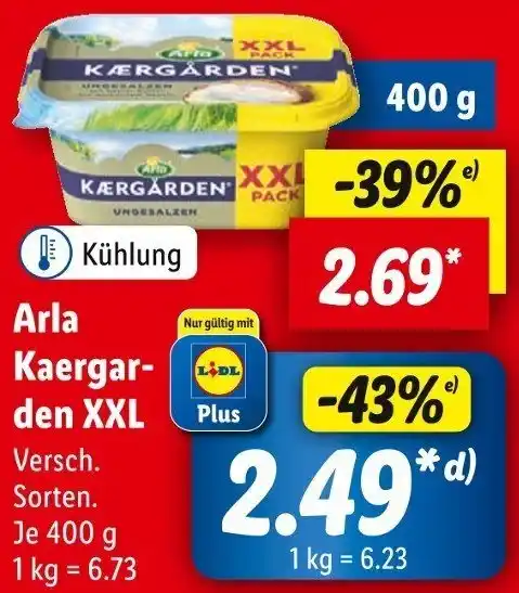 Arla Kaergarden Xxl G Angebot Bei Lidl