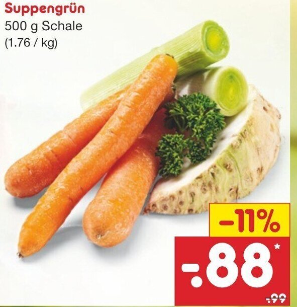 Suppengrün 500g Angebot bei Netto Marken Discount