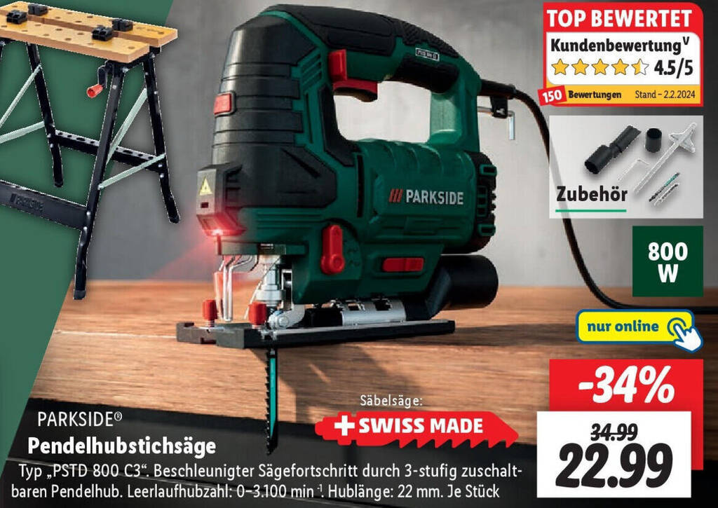 Parkside Pendelhubstichs Ge Angebot Bei Lidl