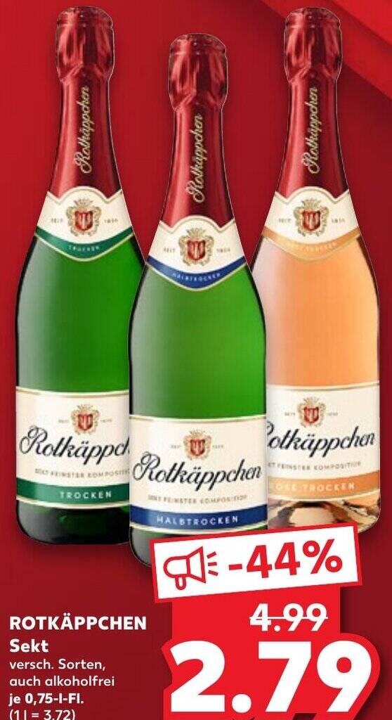 Rotk Ppchen Sekt L Fl Angebot Bei Kaufland